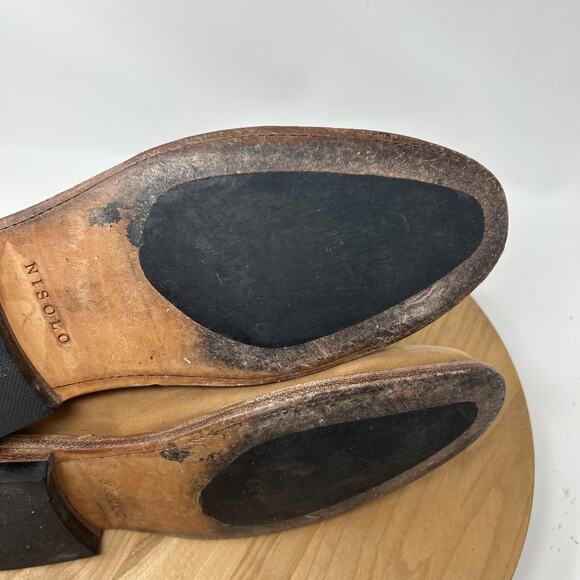 Nisolo Boots Mens 9 Marco Everyday Chelsea Tan Suede Leather Pull On Minimalist - Picture 10 of 13